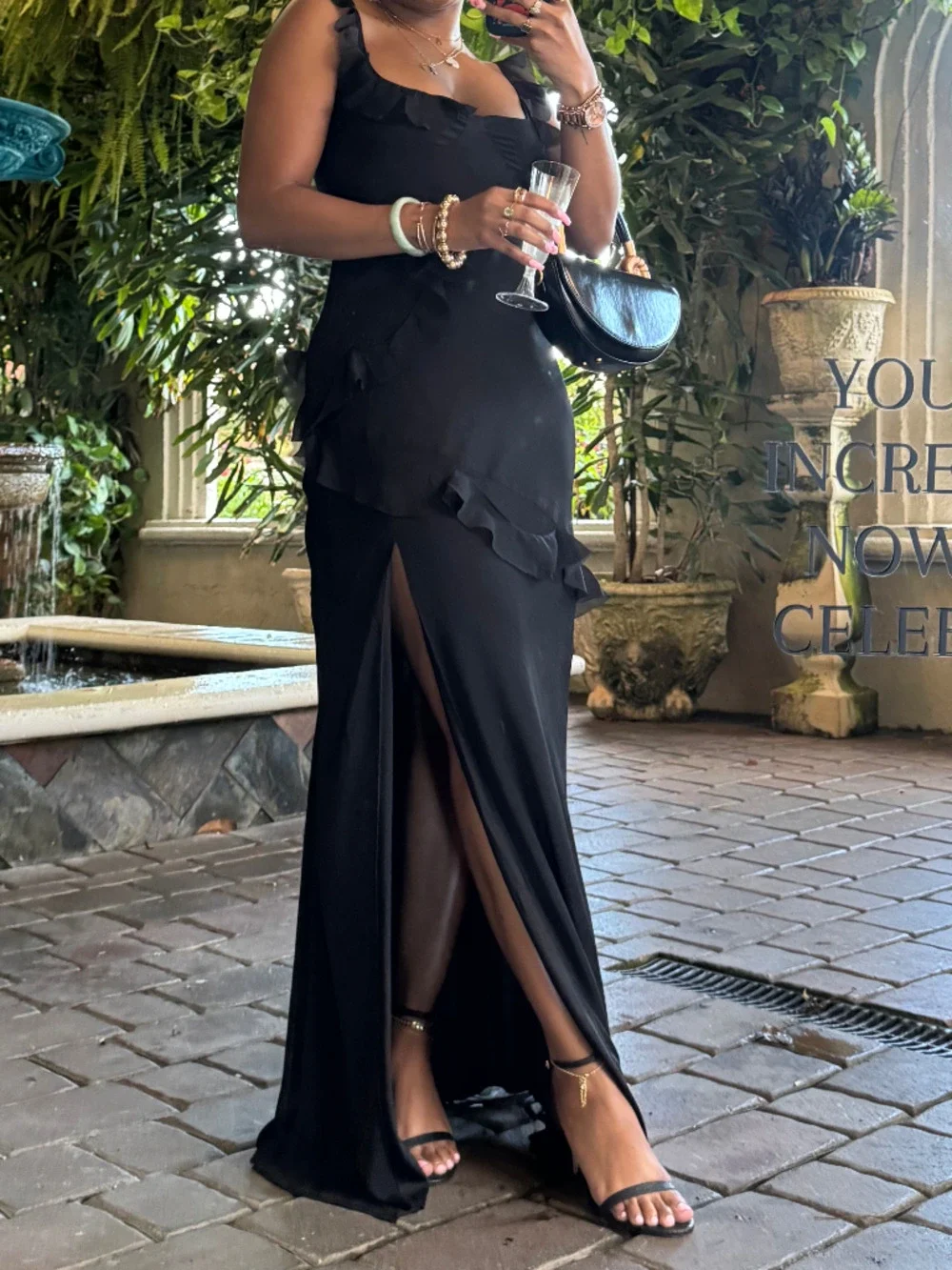 Edine Tiered Chiffon Maxi Dress - Picture 5 of 5